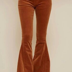 Women's Boot Cut Flare Pants in Brown